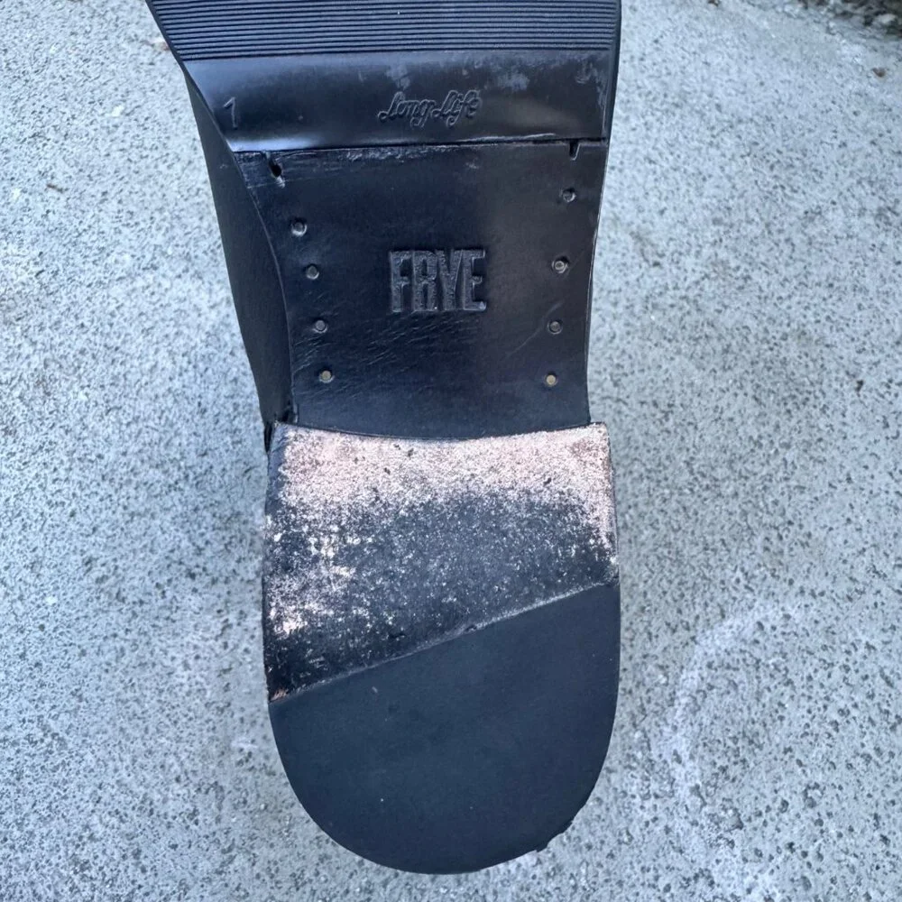 FRYE Melissa Chelsea Boots Womens 7 Black Ankle Boot Italian Leather Bootie - Picture 11 of 13